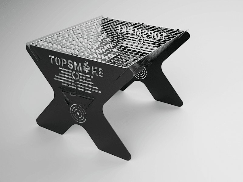 Cover image for Portable Fire pit & BBQ Grill Design for Manufacturing 