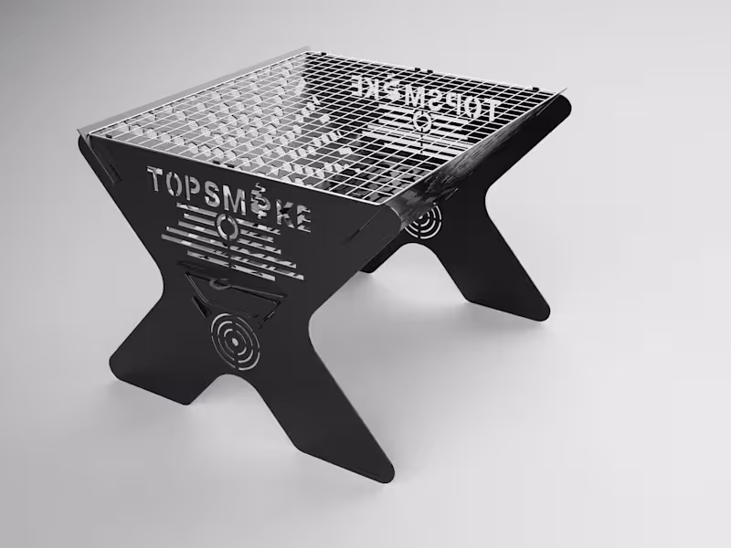 Cover image for Portable Fire pit & BBQ Grill Design for Manufacturing 