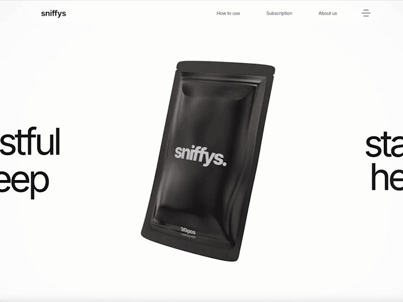 Cover image for Sniffys - sleep peacefully, perform better.