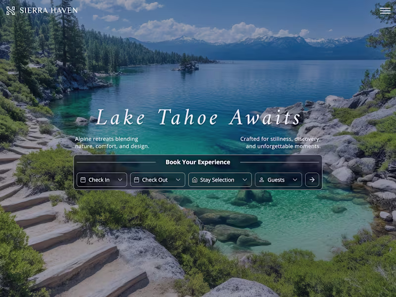 Cover image for Boutique Hospitality Website Design for Sierra Haven