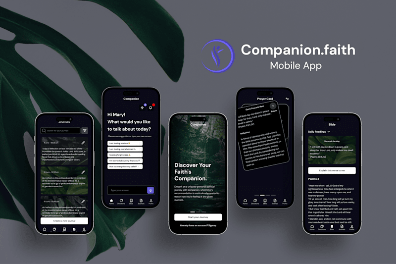Cover image for [UI] ✝️ Companion Faith Mobile App