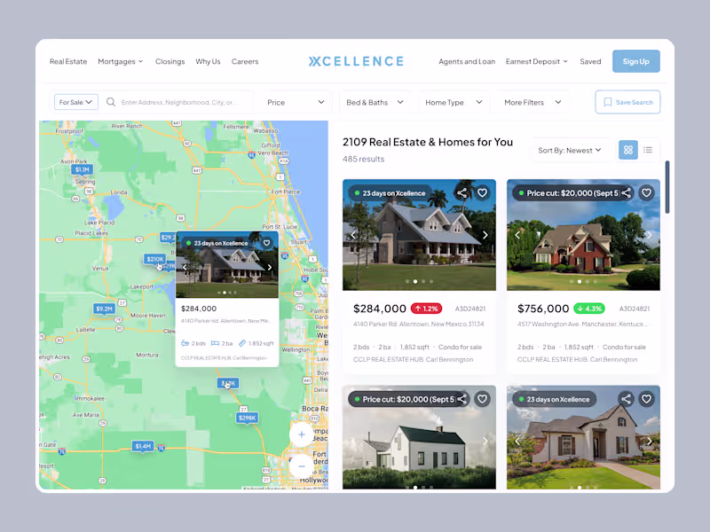 Cover image for Xcellence.com - Florida's Real Estate Platform