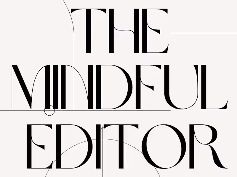 Cover image for The Mindful Editor