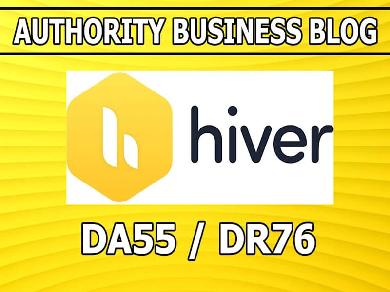 Cover image for Link placement on Hiver high authority marketing blog