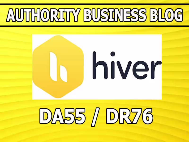 Cover image for Link placement on Hiver high authority marketing blog