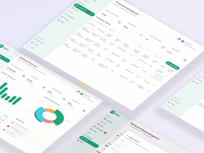 Cover image for SahlPay Admin Dashboard Design and Implementation