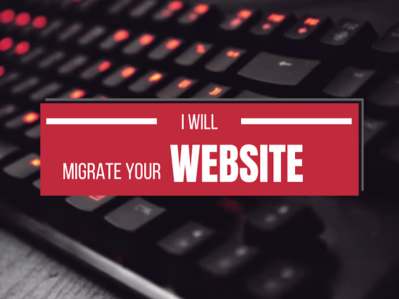 Cover image for You will get your website migrated to another server