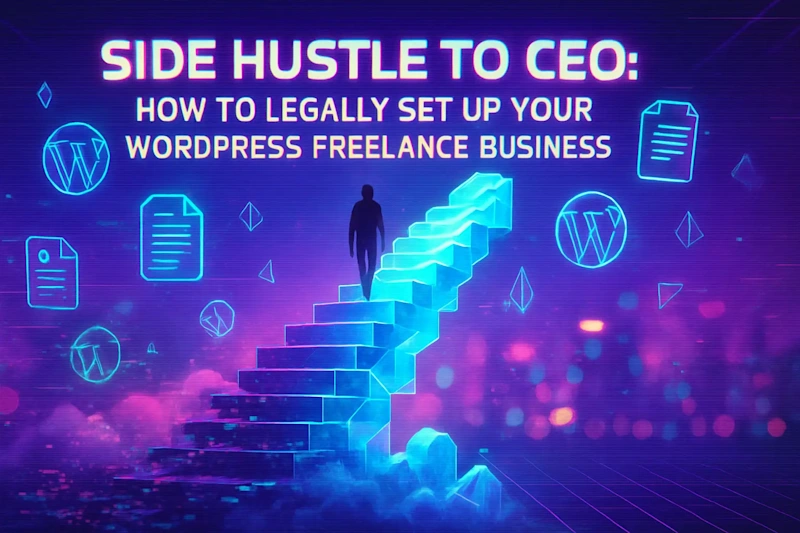 Cover image for Side Hustle to CEO: How to Legally Set Up Your WordPress Freelance Business