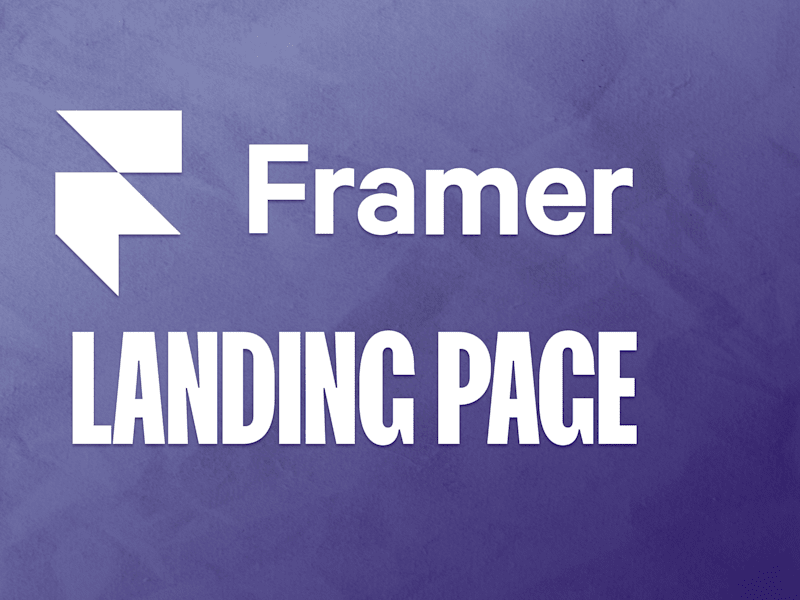 Cover image for Landing Page Website in Framer