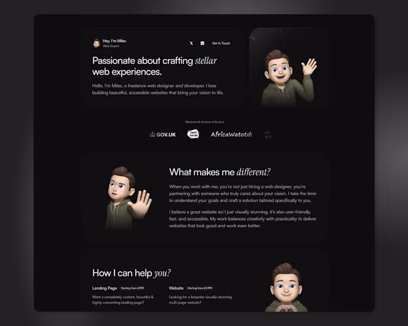 Cover image for Miles Wheeler-Smith - Personal Website