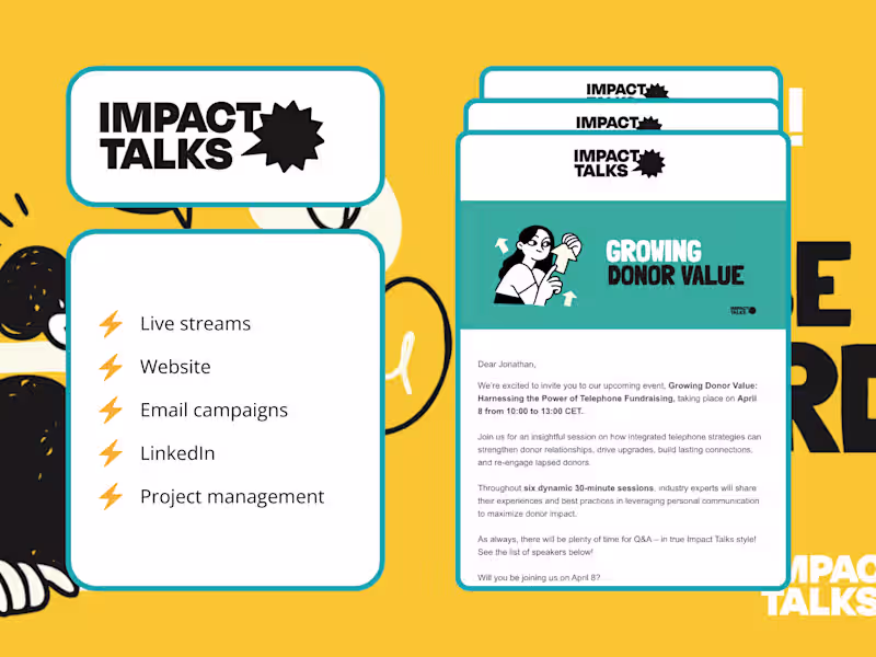 Cover image for Online impact for telephone fundraisers