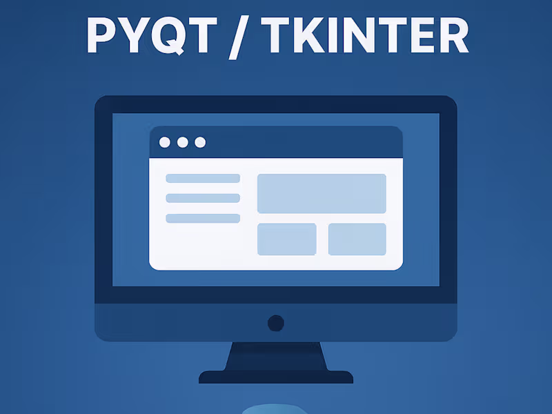 Cover image for Python GUI Development (PyQt / Tkinter)