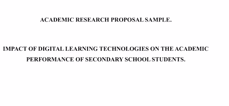 Cover image for Academic Research Proposal Writing