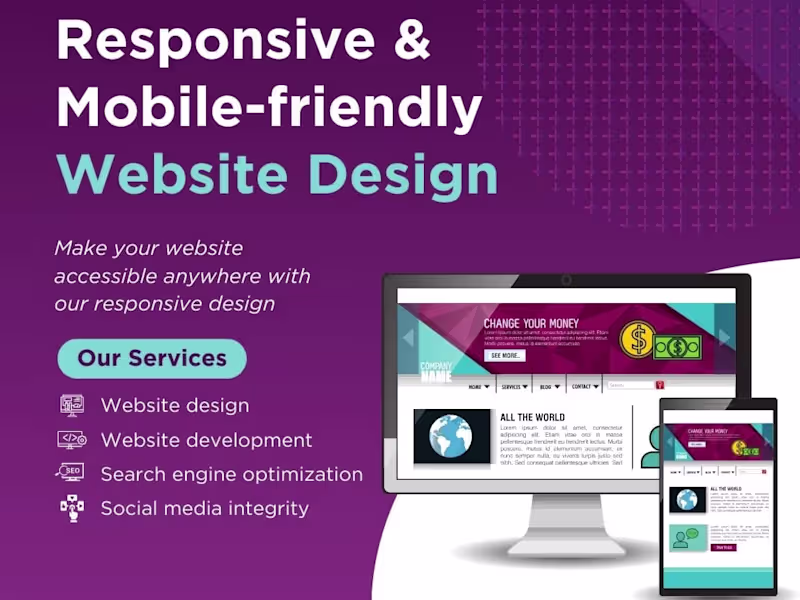 Cover image for I will crafting responsive websites professional and affordable