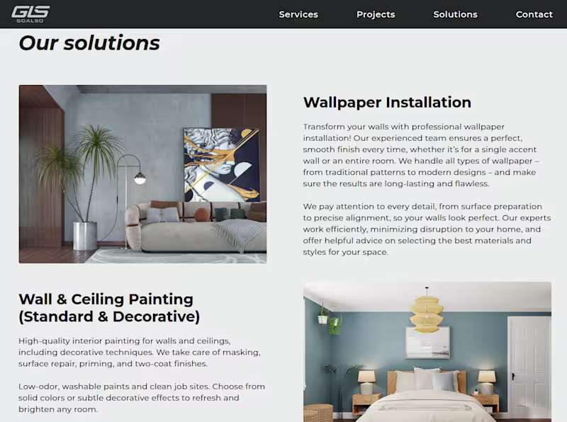 Cover image for Website project for a business