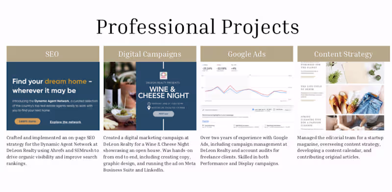 Cover image for Professional Projects