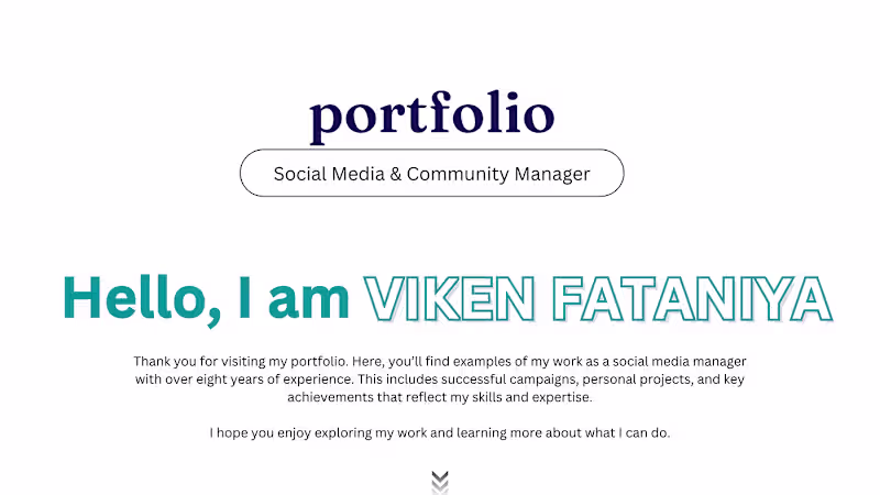 Cover image for Social Media Manager and Designer Portfolio 2025