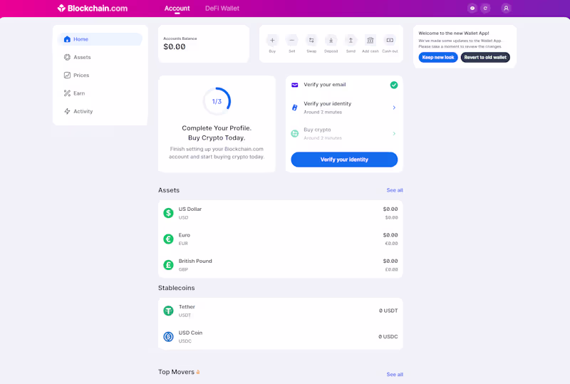 Cover image for Blockchain.com Web Wallet