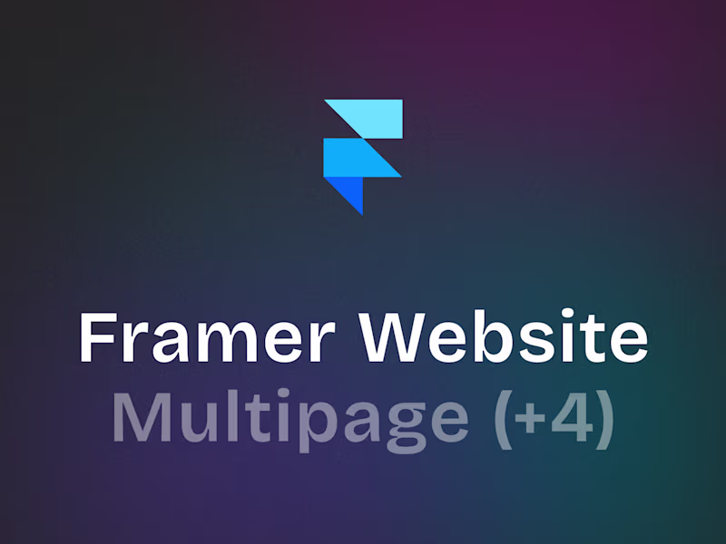 Cover image for Framer Website (Multi-page)