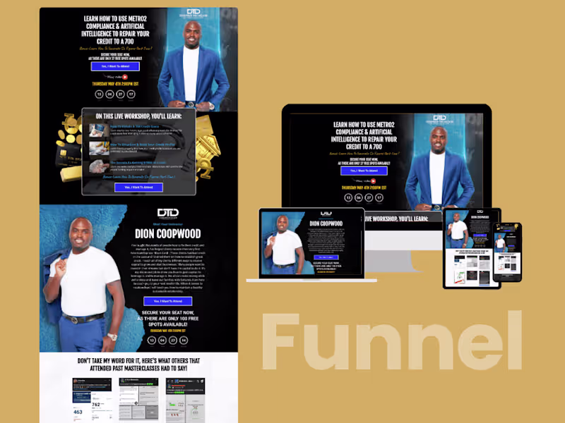 Cover image for Clickfunnel Landing Page Design and Appointment Booking