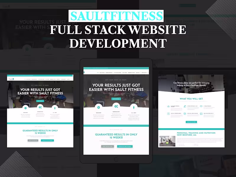 Cover image for Sault Fitness | Full Stack Website