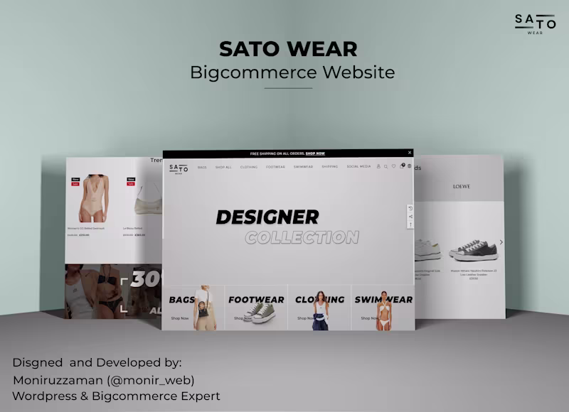 Cover image for Sato Wear Website
