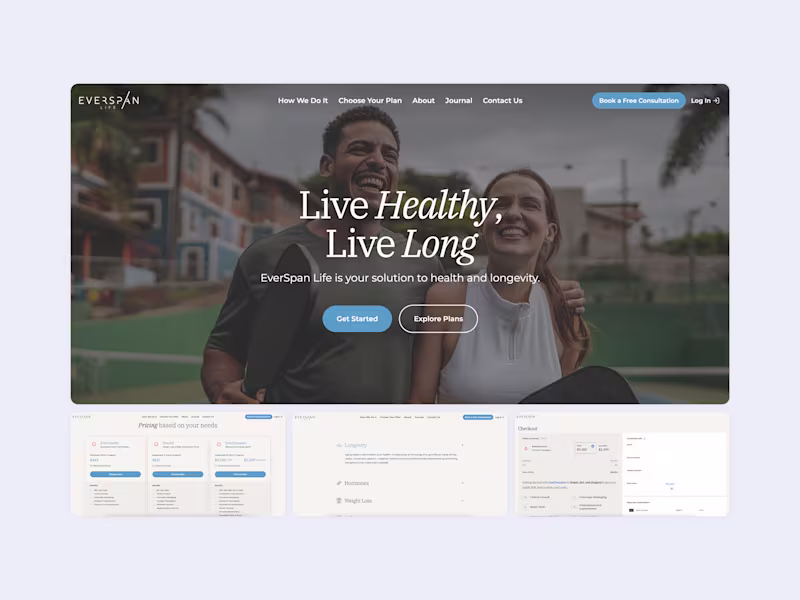 Cover image for Everspan Life | Webflow Development