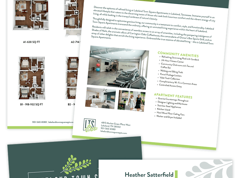 Cover image for Apartment Community Sell Sheet and Business Card