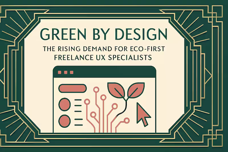 Cover image for Green by Design: The Rising Demand for Eco-First Freelance UX Specialists