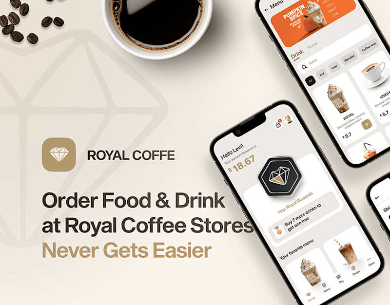 Cover image for ROYAL COFFE MOBILE APP on Behance
