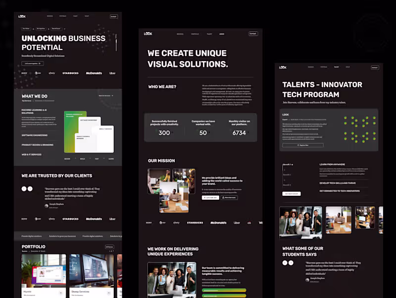 Cover image for Landing Page Designs for Multiple Sectors