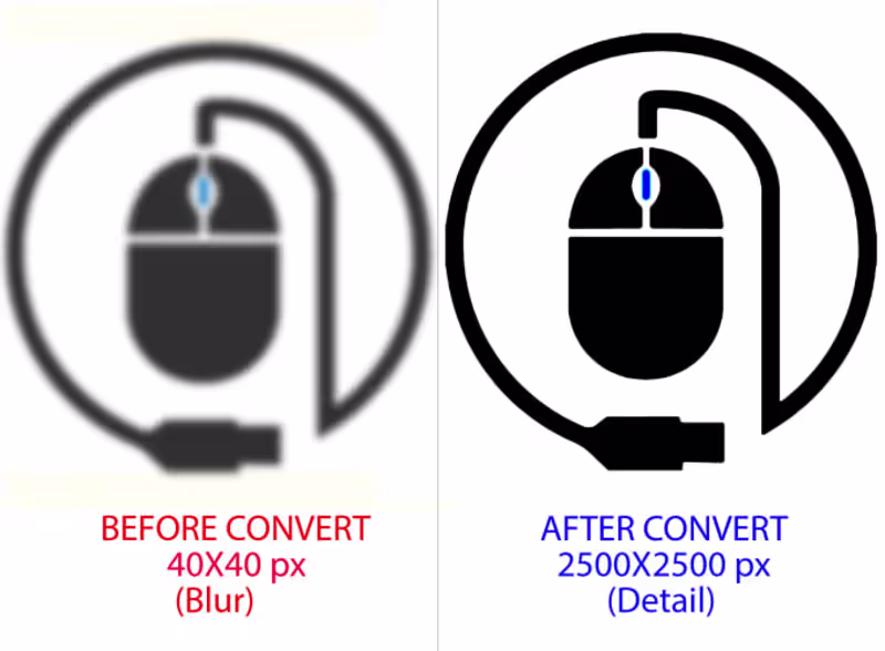 Cover image for I will convert a low resolution graphic to high resolution