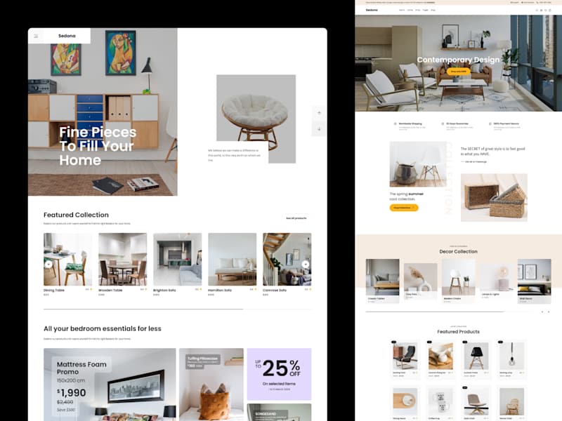 Cover image for Sedona Shop Furniture Decor WooCommerce