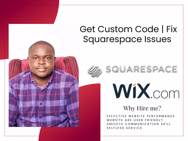 Cover image for You will get Custom Code | Fix Squarespace Issues