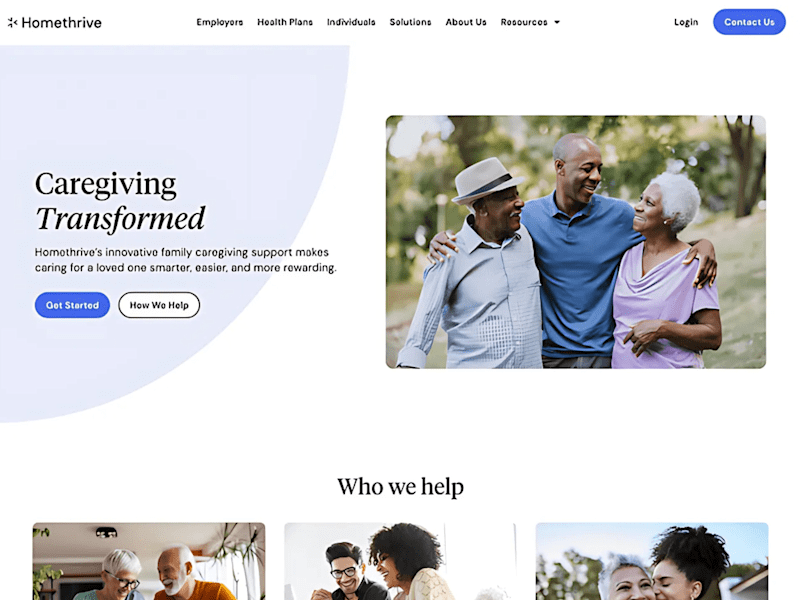 Cover image for Homethrive: Innovative Family Caregiving Support Solutions
