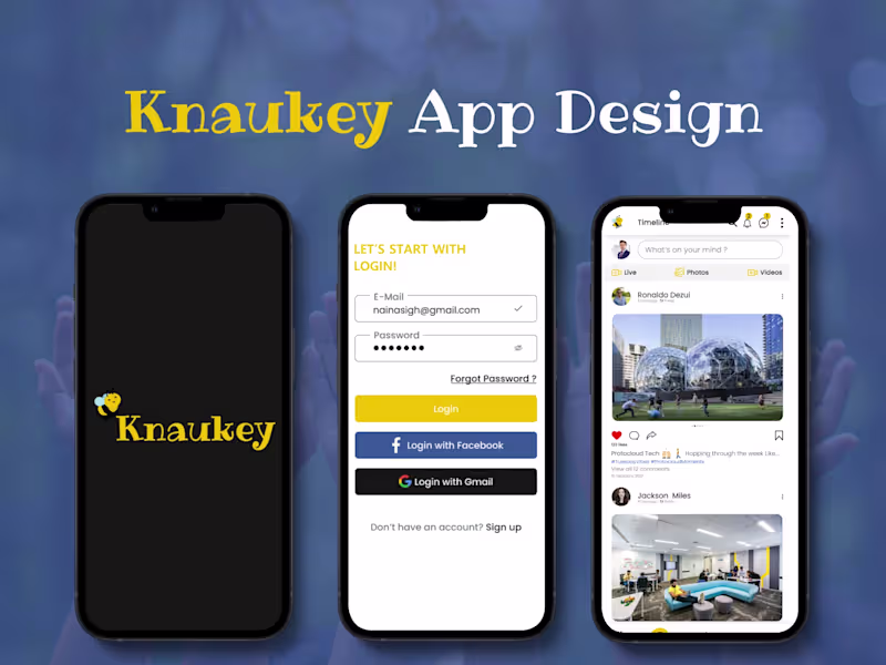 Cover image for Knaukey | Mobile App UI / UX Design