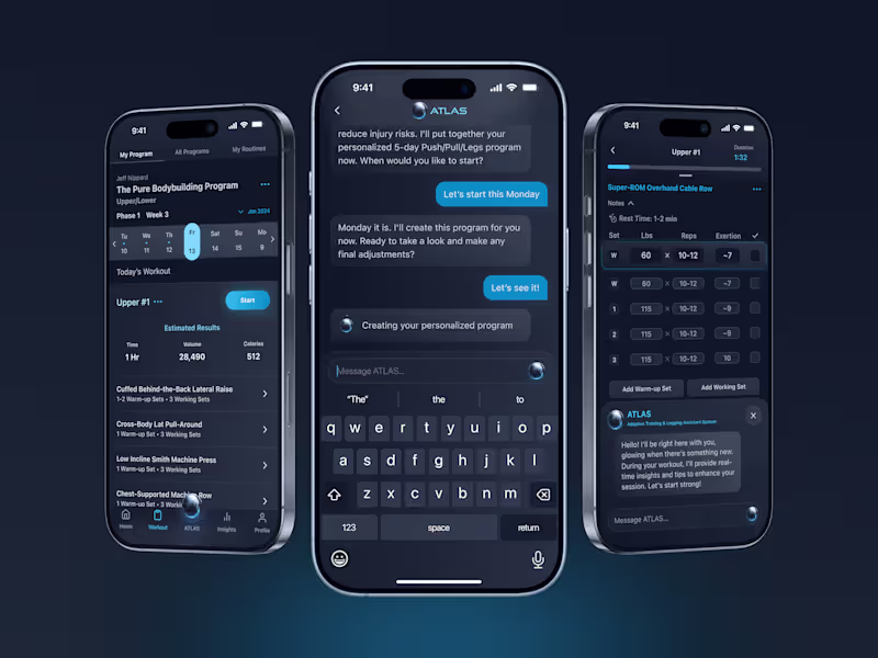 Cover image for A concept for ATLAS, an AI-powered strength training compani...