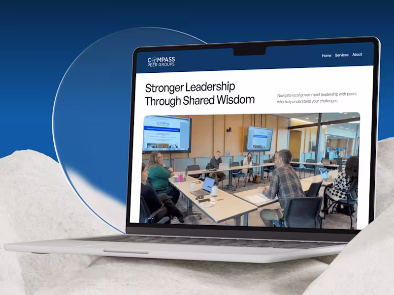 Cover image for Compass Peer Groups Website Redesign