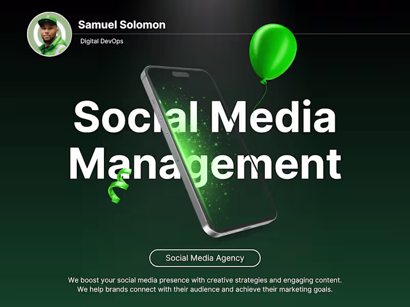 Cover image for Social Media Management & Optimization