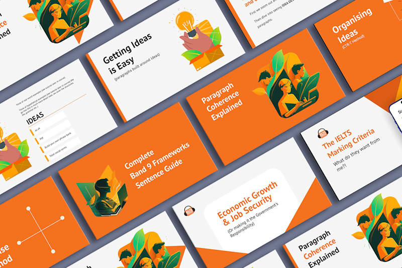 Cover image for IELTS Podcast x Google Slide Presentation on Behance