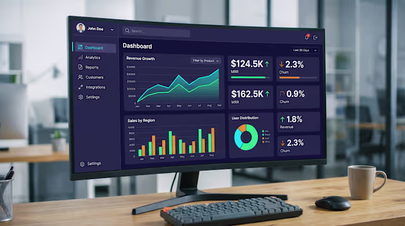 Cover image for SaaS Analytics Dashboard