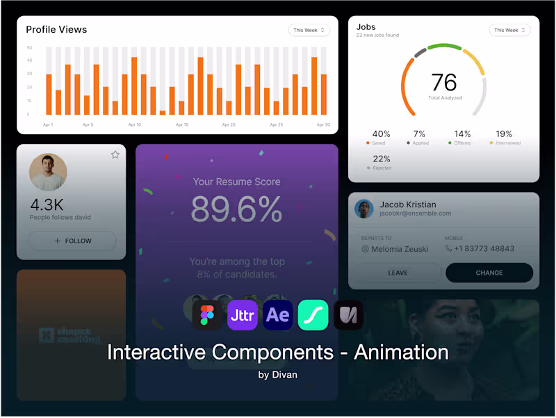 Cover image for Web & Mobile Interactive Components - Animation