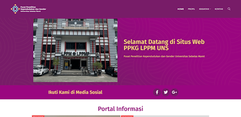 Cover image for PPKG LPPM UNS - Website Redesign