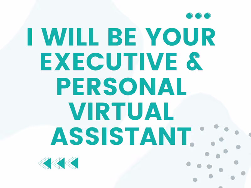 Cover image for Professional and Reliable Executive Virtual Assistant