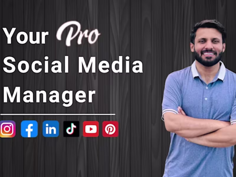 Cover image for I will be your social media marketing manager andcontent creator
