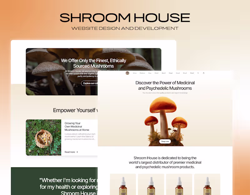 Cover image for Shroom House - Figma -WordPress