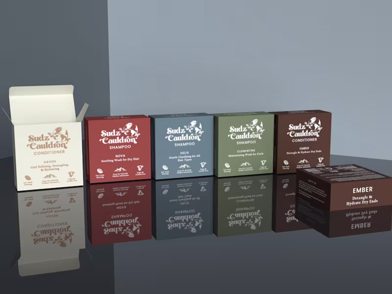 Cover image for packaging label design 3d mockup