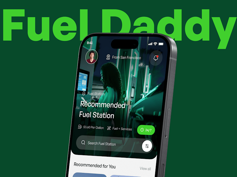 Cover image for Find Fuel App UI/UX Design