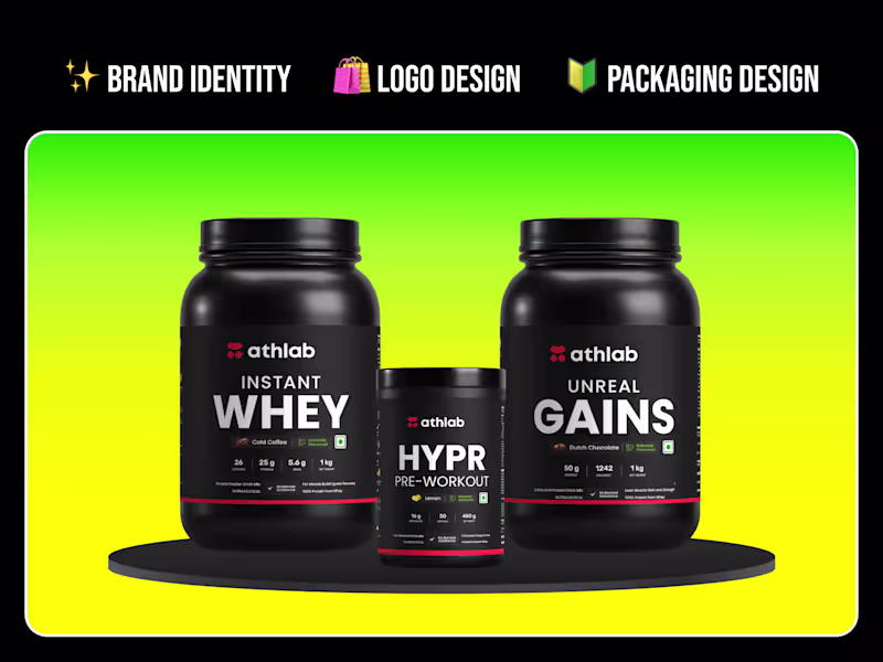 Cover image for Athlab Branding - Logo & Label Design