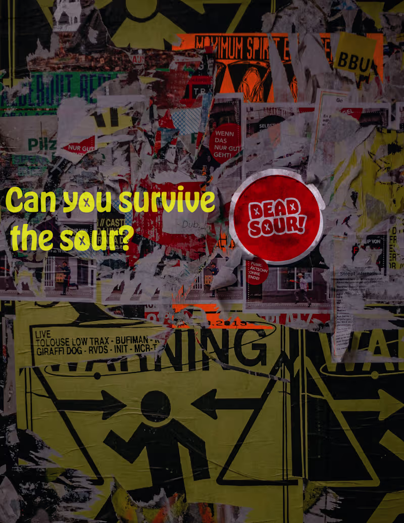 Cover image for Branding & Ads for a Candy Company: Dead Sour - Concept Project